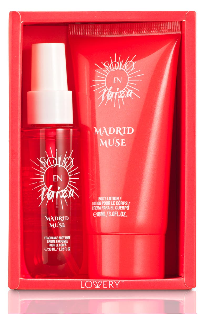 Lovery 2-Pc. Solo En Ibiza Madrid Muse Body Mist And Lotion Gift Set, Alternate, color, Red