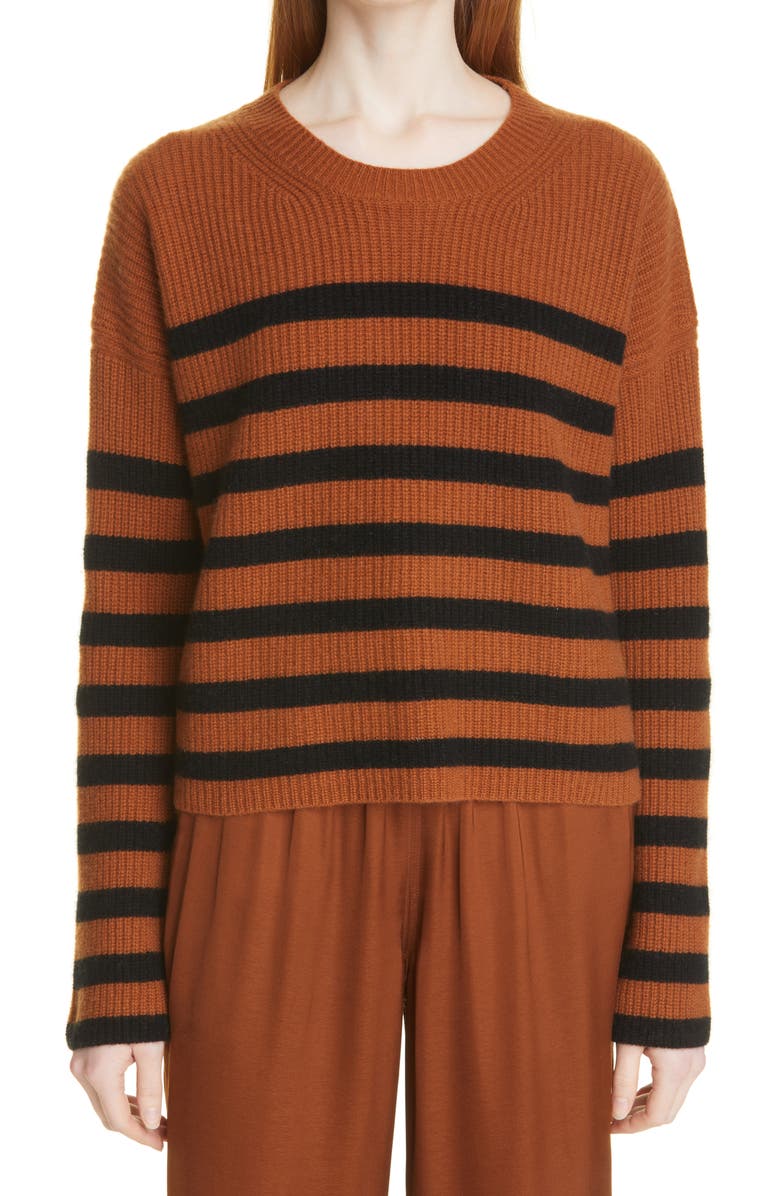 La Ligne Toujours Stripe Cashmere Sweater, Main, color, 