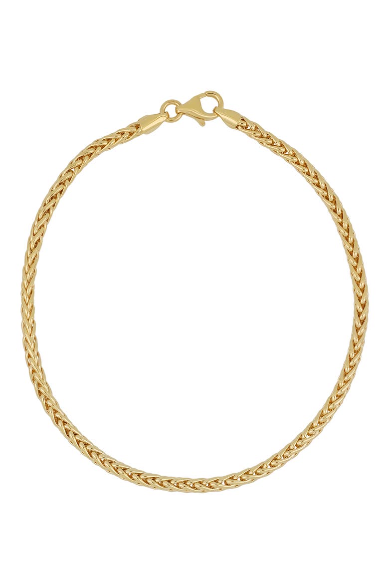 Men's 14K Gold Wheat Chain Bracelet (Nordstrom Exclusive), Main, color, 14K YELLOW GOLD