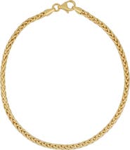 Bony Levy Men's 14K Gold Wheat Chain Bracelet