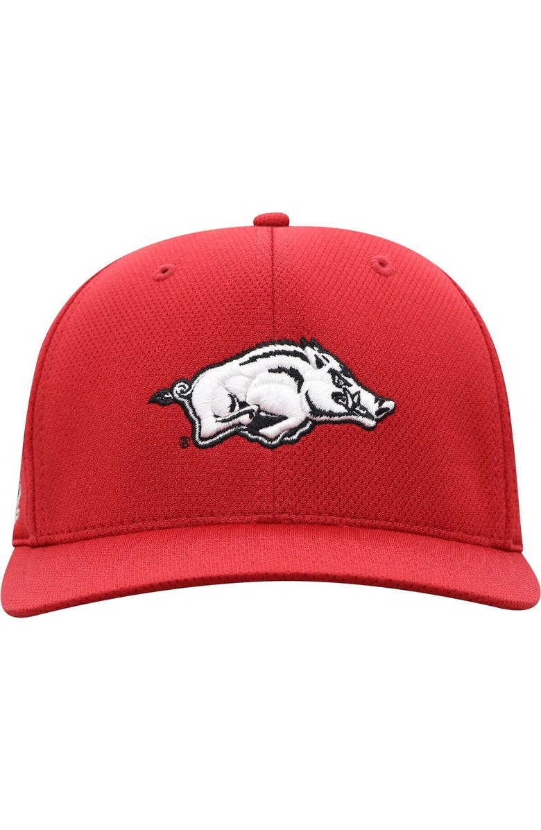 TOP OF THE WORLD Men's Top of the World Cardinal Arkansas Razorbacks Reflex Logo Flex Hat, Alternate, color, Cardinal