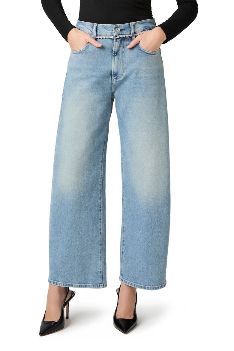 Arellia Rhinestone Detail High Waist Wide Leg Ankle Jeans, Main, color, COSMIC EMBELLISHED