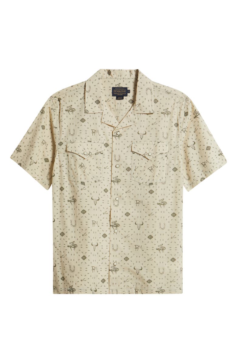 Pendleton Short Sleeve Snap-Up Western Shirt, Alternate, color, 