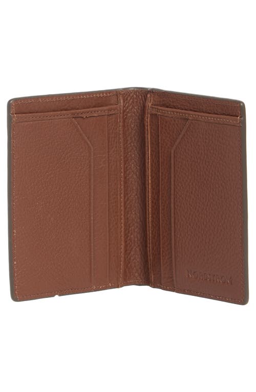 Nordstrom Pebble Leather Bifold Card Case