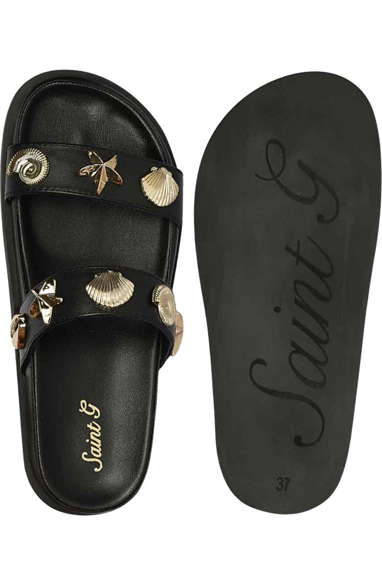 SAINT G Tara Slide Sandal, Alternate, color, Black