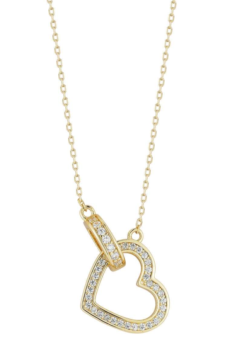 Ring & Heart Necklace, Main, color, GOLD