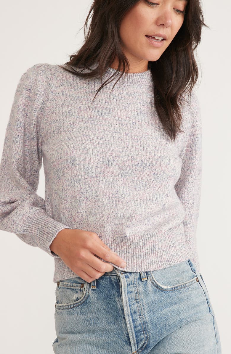 Marine Layer Alma Marled Blouson Sleeve Sweater, Alternate, color,