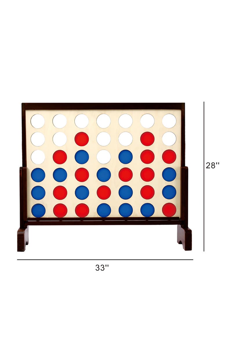 Trimate Wooden Giant Connect 4 Game, Alternate, color, Multicolored