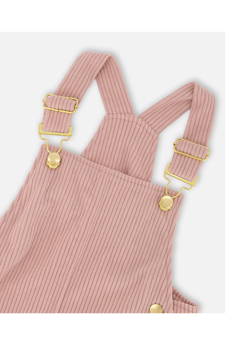 Deux par Deux Corduroy Overall Dress, Alternate, color, Dusty Pink