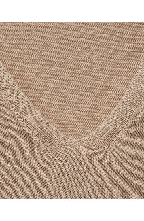 Mango V-neck Sweater Vest In Neutral