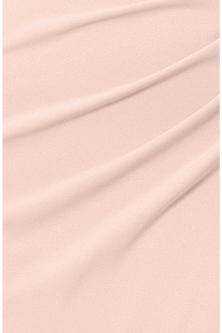 Ruffle One-Shoulder Scuba Crepe Gown, Alternate, color, BLUSH