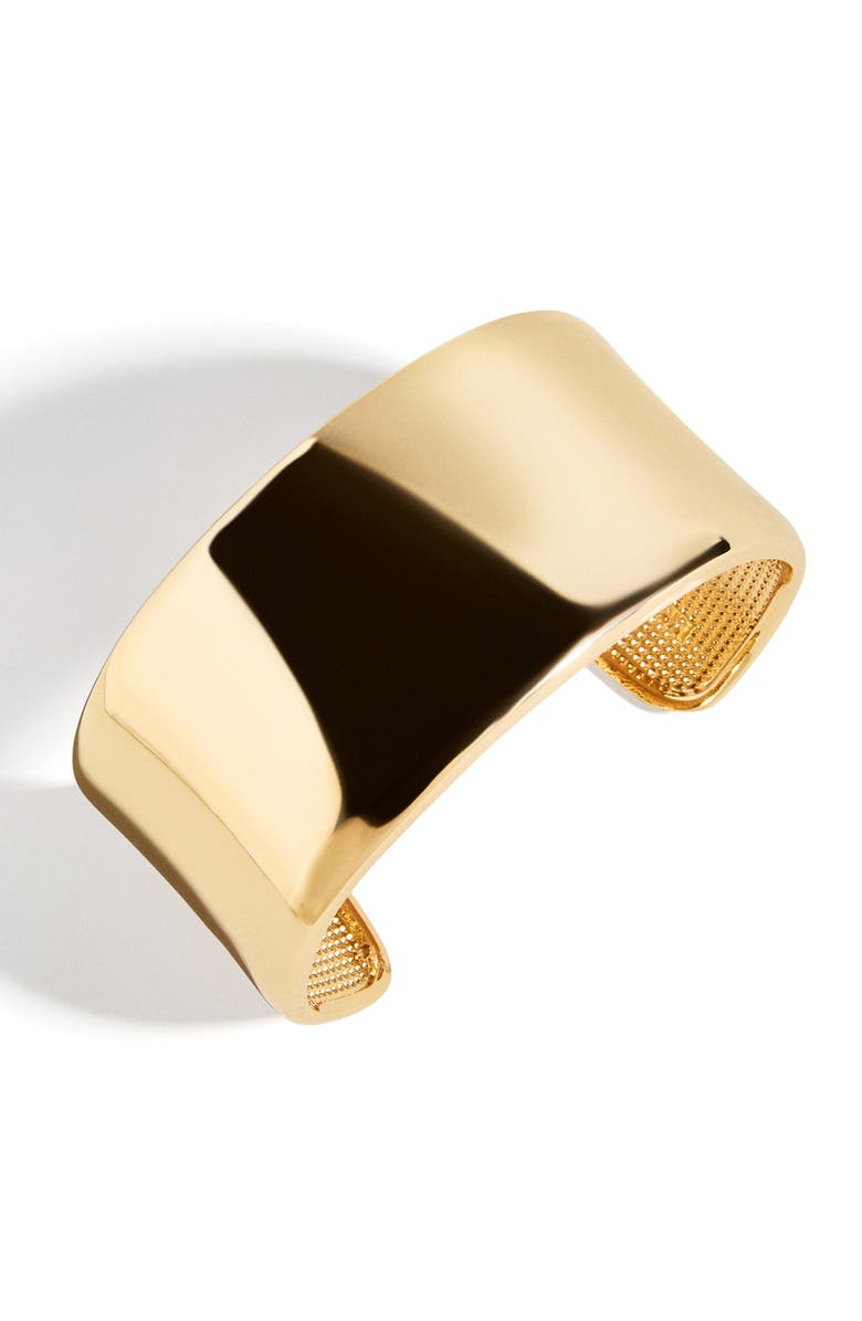 BaubleBar Ashton Cuff Bracelet, Main, color, Gold