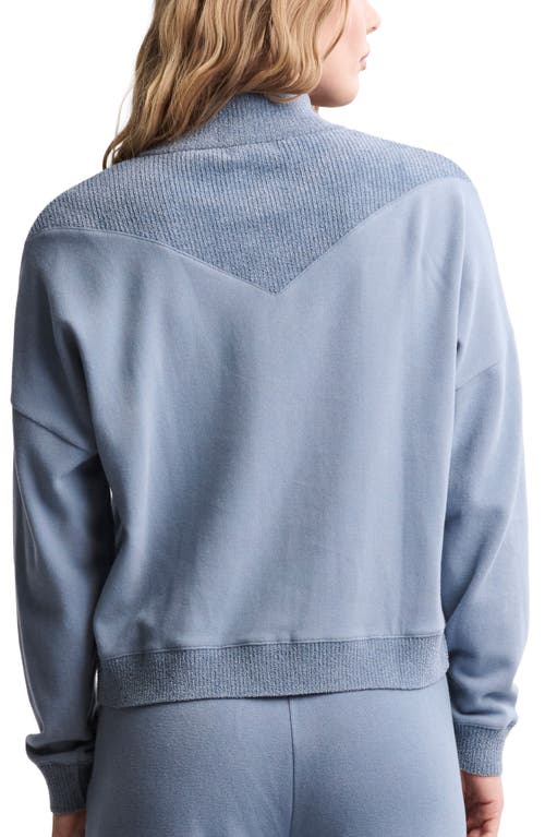 Barefoot Dreams Cozychic® Ultra Lite® Rib Quarter Zip In Blue
