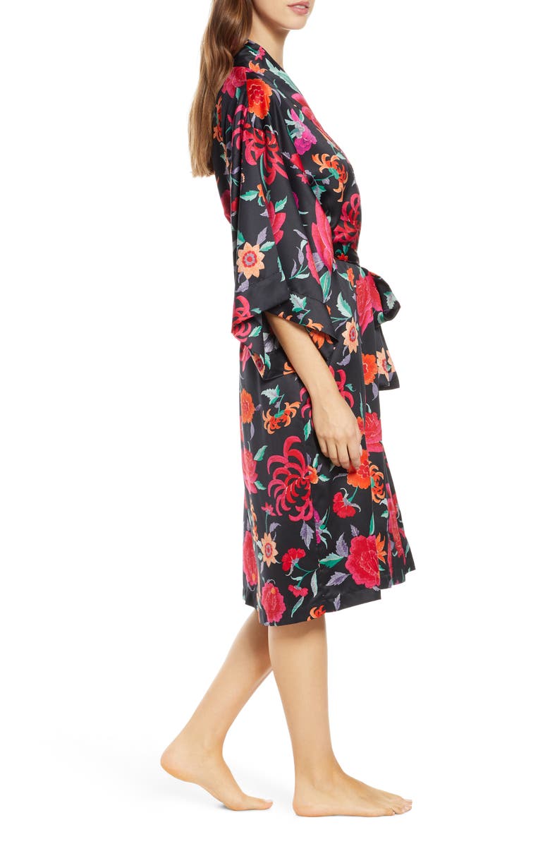 Natori Duchess Satin Robe, Alternate, color, 