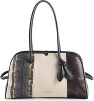 Jacquemus Le Turismo Mixed Media Bowling Bag