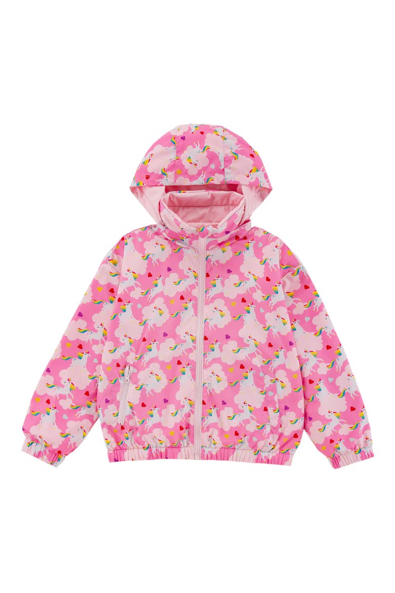 Kids' Max Rain Water Repellent Reversible Windbreaker, Main, color, PINK