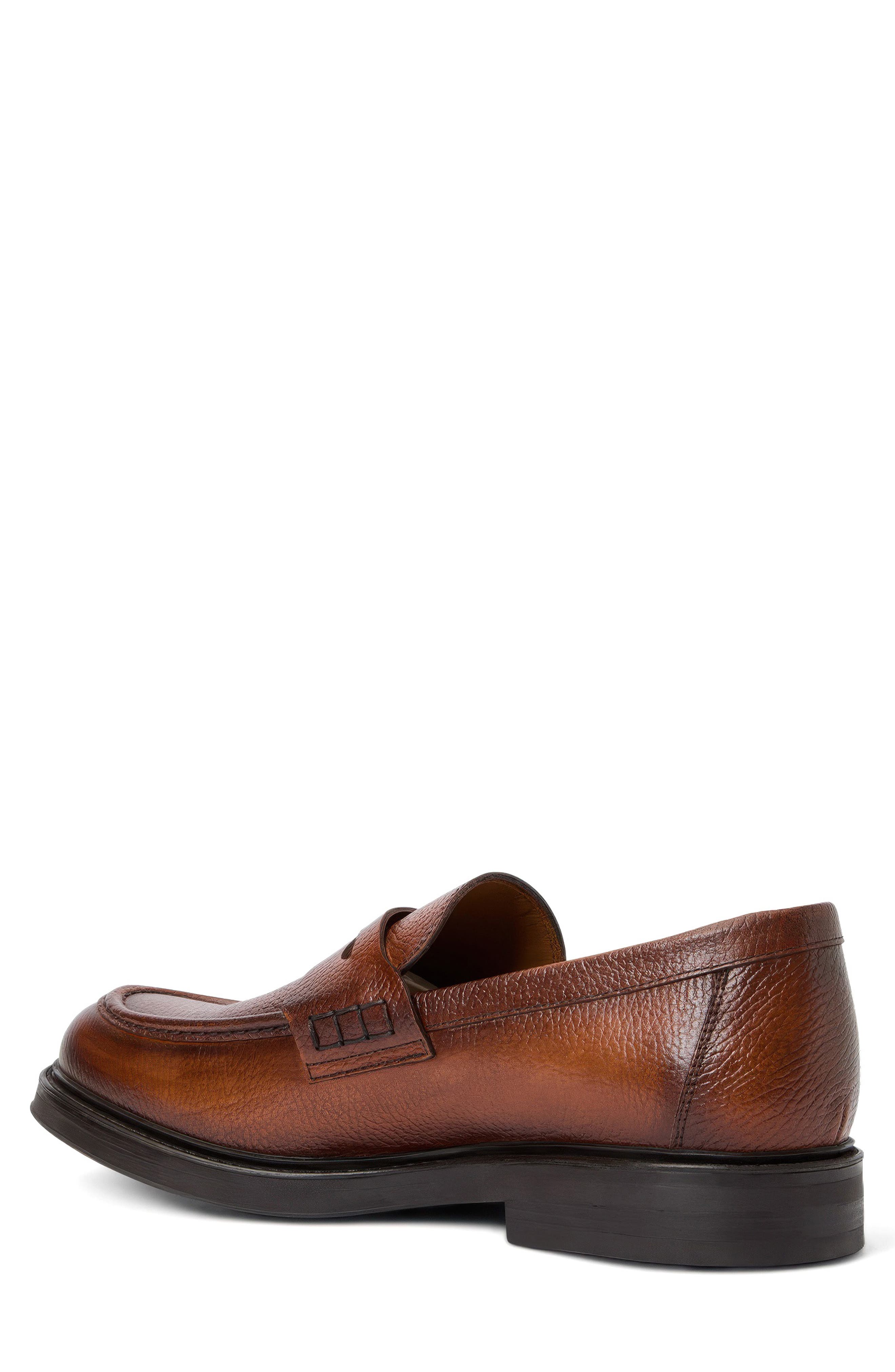 Bergamo Weatherproof Penny Loafer, Alternate, color, COGNAC TUMBLED