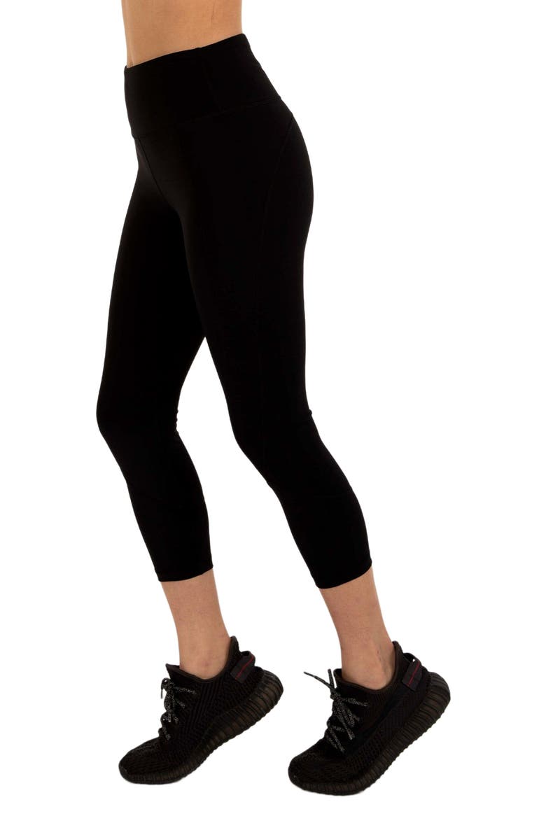 Rebody Active Power Up Silkiflex Leggings 21.5", Alternate, color, Midnight Black