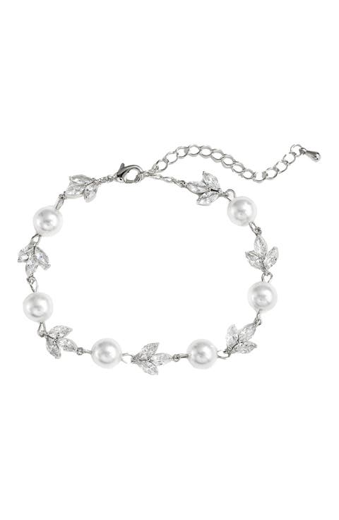 Forever Pearl and Crystal Bracelet