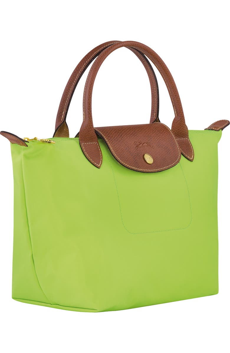 Longchamp Le Pliage Green Recycled Nylon Canvas Small Top Handle Bag, Alternate, color,