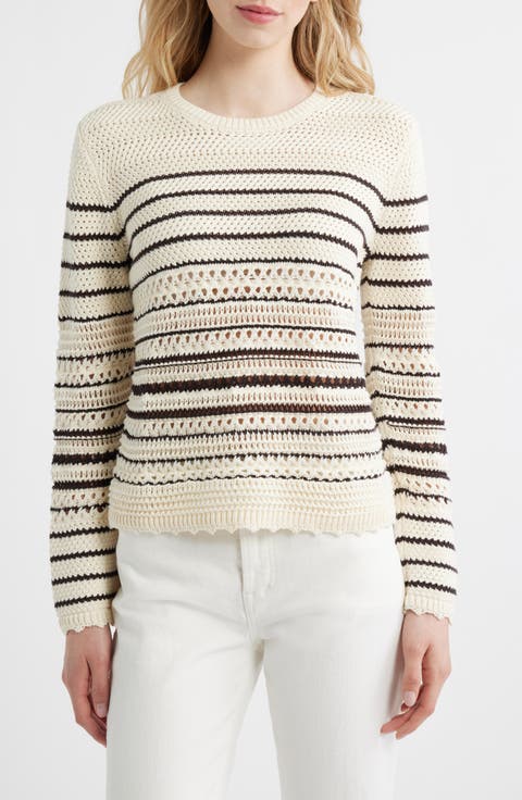 Open Stitch Cotton Sweater