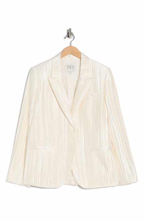 TWP Next Pleated Silk Blazer