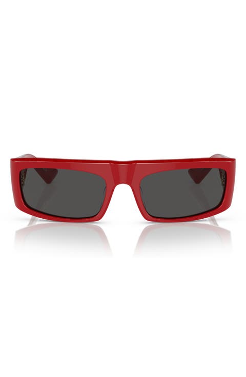 x KHAITE 1979C 56mm Rectangular Sunglasses