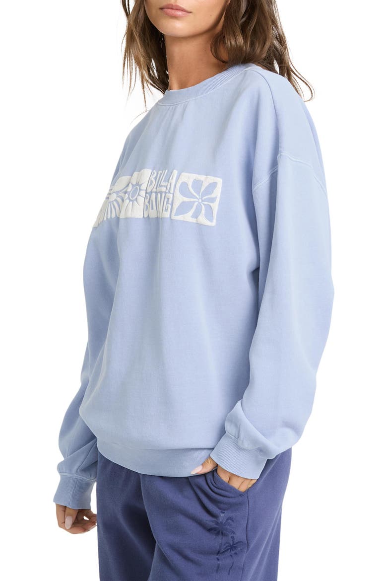 Ride In Graphic Sweatshirt, Alternate, color, CORNFLOWER