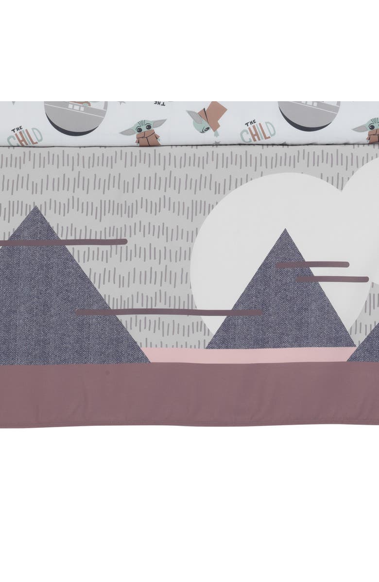 Lambs & Ivy Star Wars The Child Baby Yoda Nursery 3-Piece Baby Crib Bedding Set, Alternate, color, Multicolor