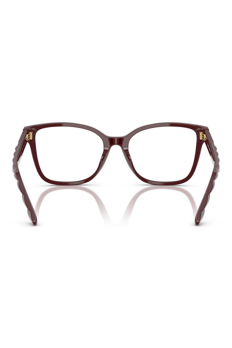 55mm Oval Optical Glasses, Alternate, color, RED
