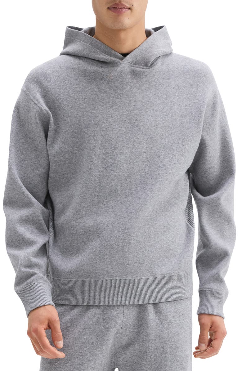 Theory Oversize Pullover Hoodie, Main, color, Melange Grey
