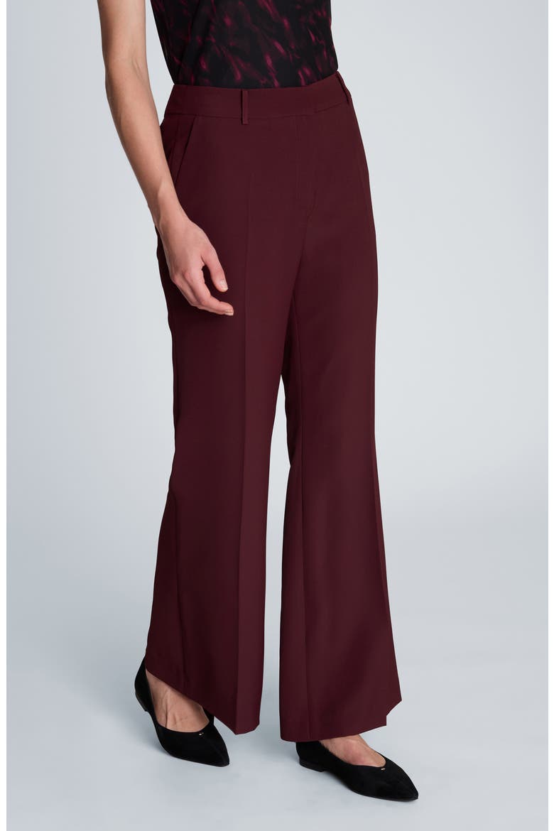 Flare Mid Rise Pants, Alternate, color, SUGAR BEET