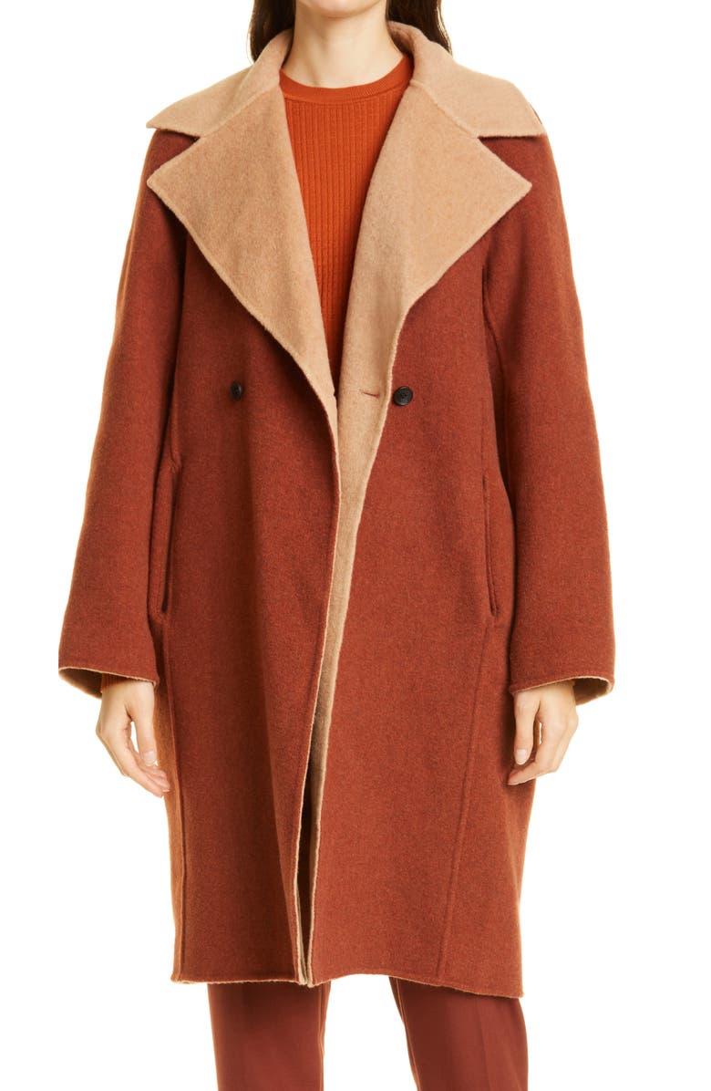 M.M.LaFleur The Cleo Reversible Wool Blend Coat, Main, color, 