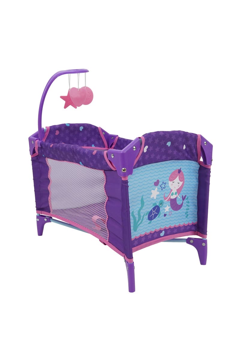 509 Mermaid Dream n' Fun Doll Play Yard W/ Mobile, Main, color, Multicolored
