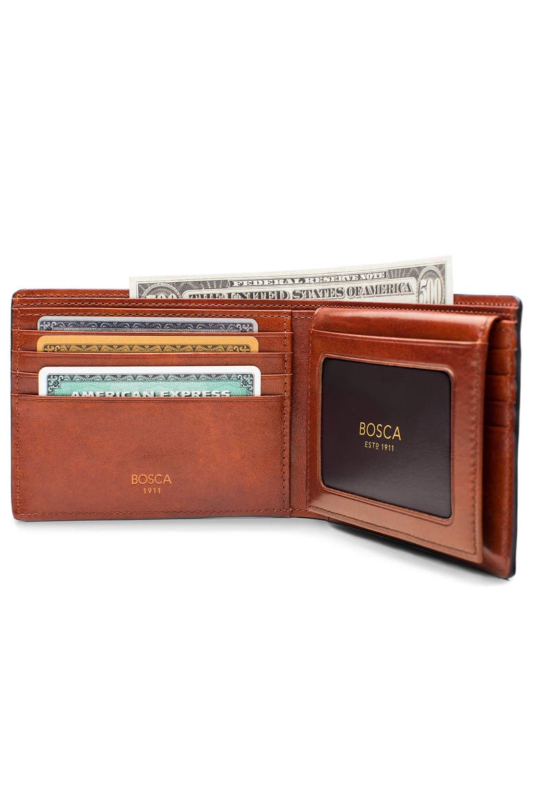 Dolce Credit Wallet with I.D. Passcase, Alternate, color, AMBER