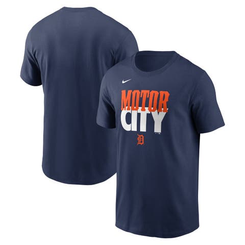 Men's Nike Navy Detroit Tigers City Connect Handwriting Club T-Shirt