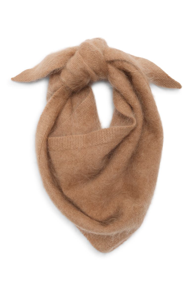 Brushed Wool & Cashmere Scarf, Main, color, TAN FINCH
