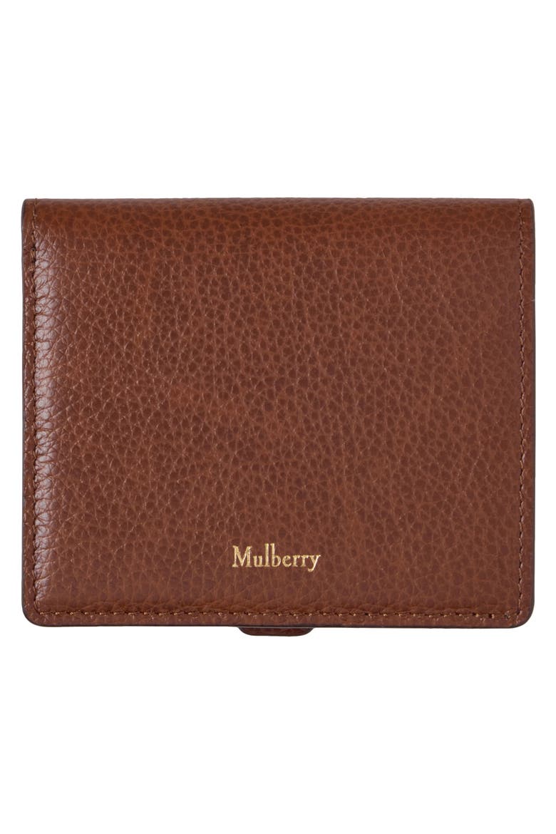 Small Roxanne Classic Grained Leather Wallet, Alternate, color, OAK