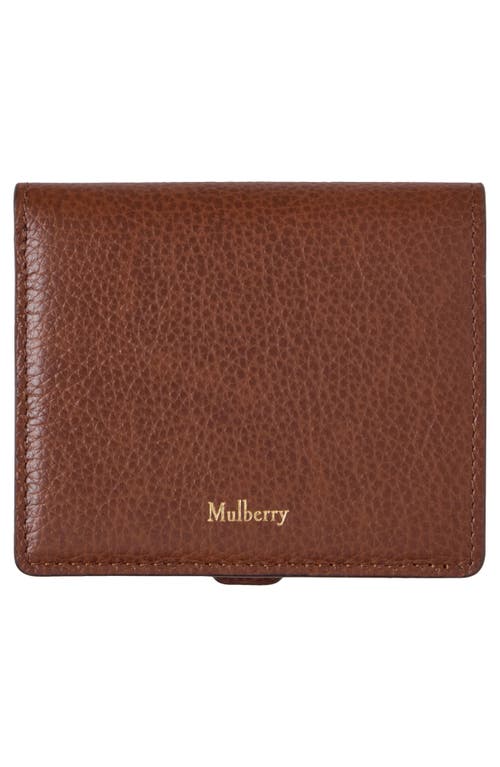 Mulberry Small Roxanne Classic Grained Leather Wallet In Brown