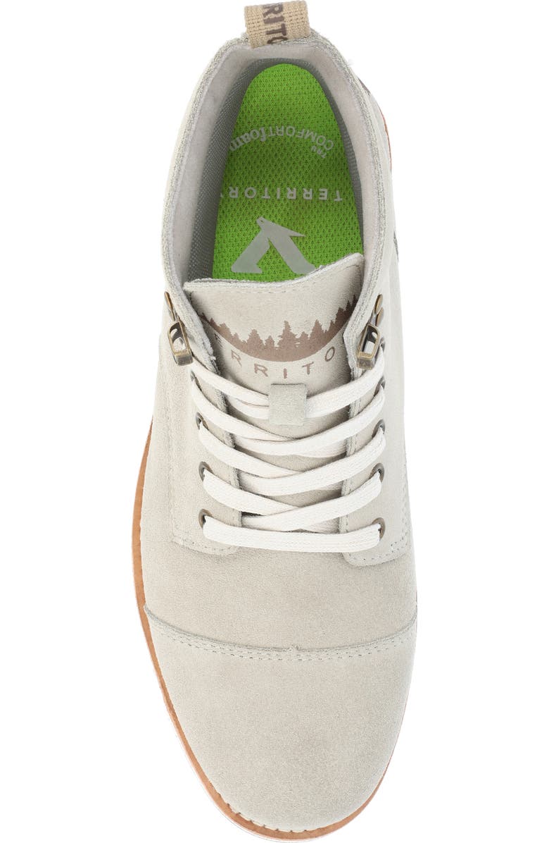 TERRITORY BOOTS Zion Water Resistant Lace-Up Lug Boot - Wide Width, Alternate, color, Taupe