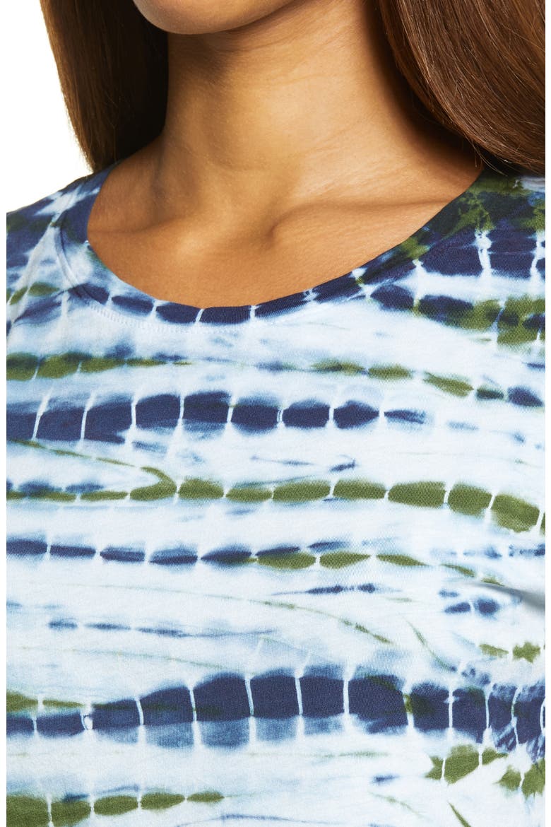 Tie Dye Tee, Alternate, color, BLUE FEATHER- NAVY TIE DYE