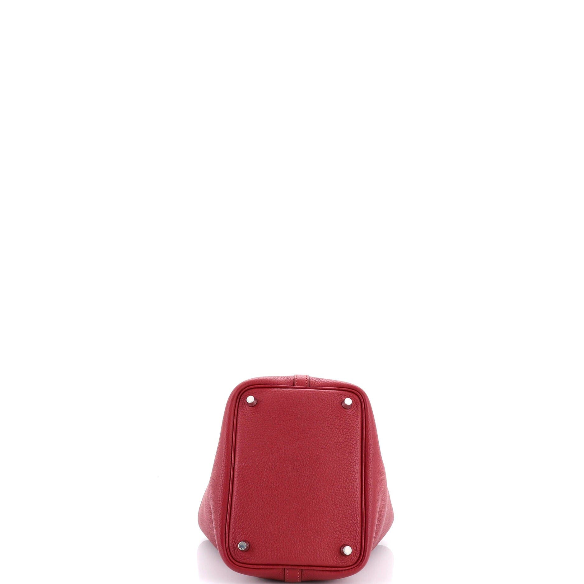 Pre-Owned Hermes Picotin Lock Bag Clemence PM, Alternate, color, Rubis