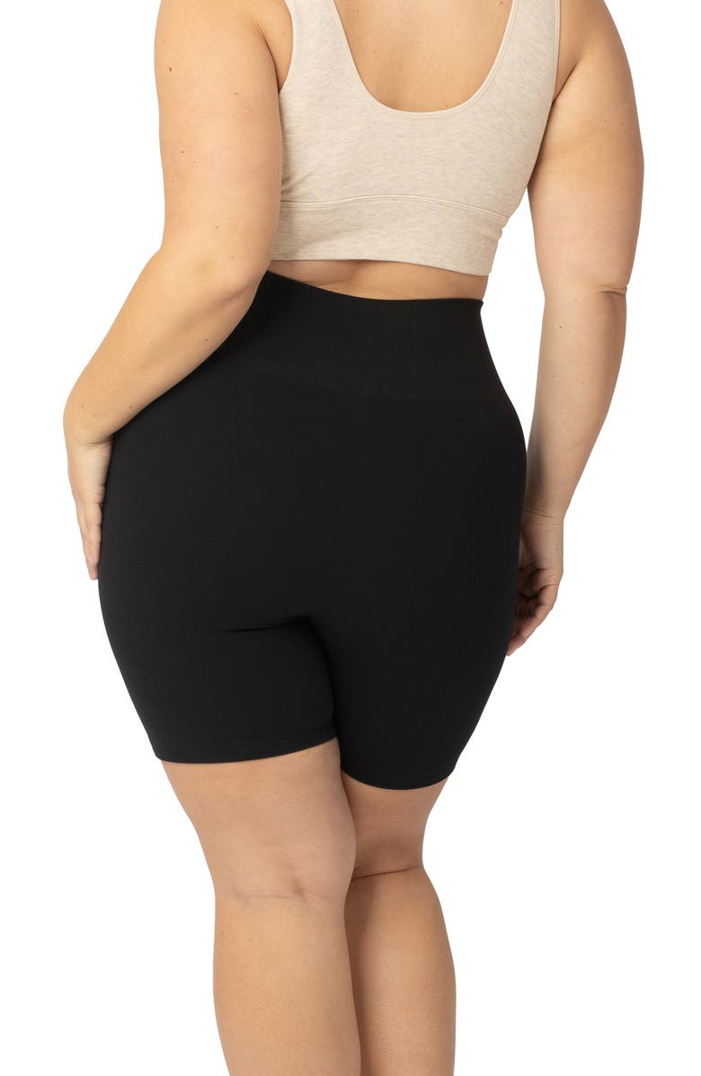 Kindred Bravely Sublime Maternity & Postpartum Bike Short, Alternate, color, Black