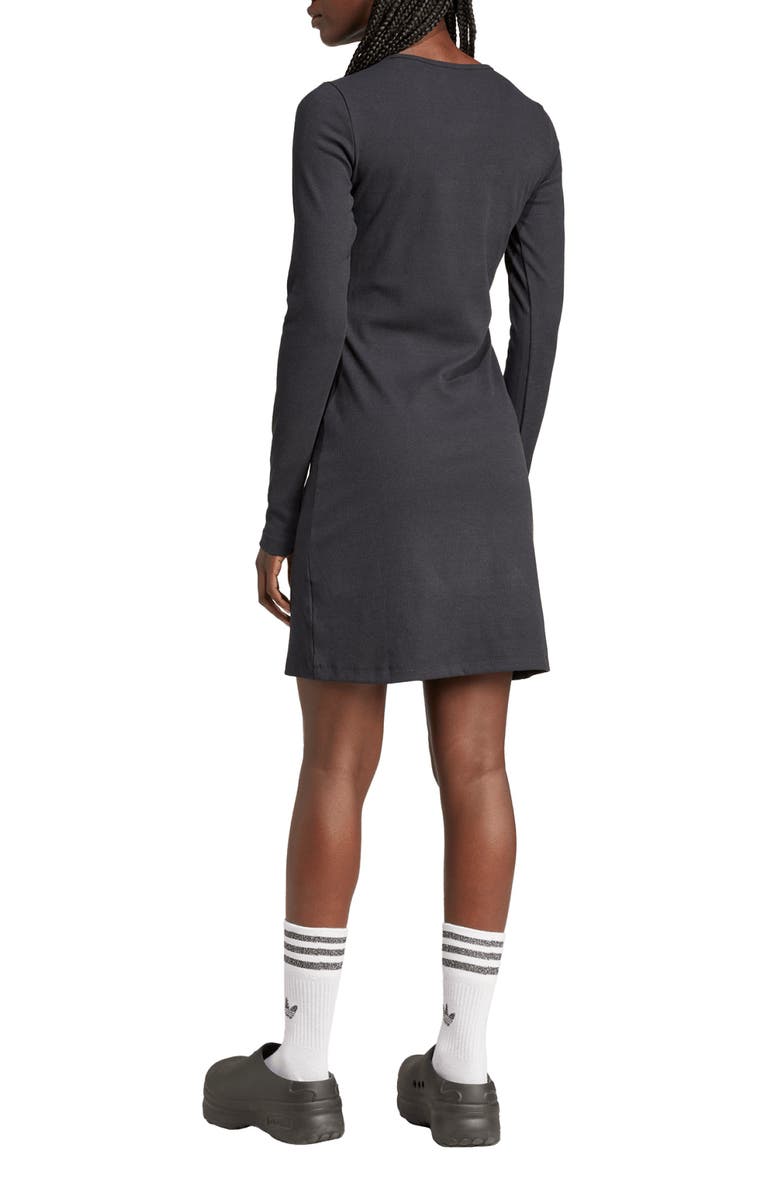 adidas Originals Essentials Long Sleeve Rib Dress, Alternate, color, 