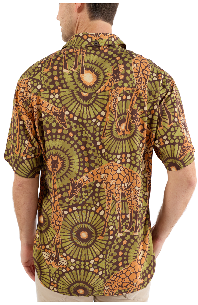Kenny Flowers The Africa - Short Sleeve Shirt, Alternate, color, Brown