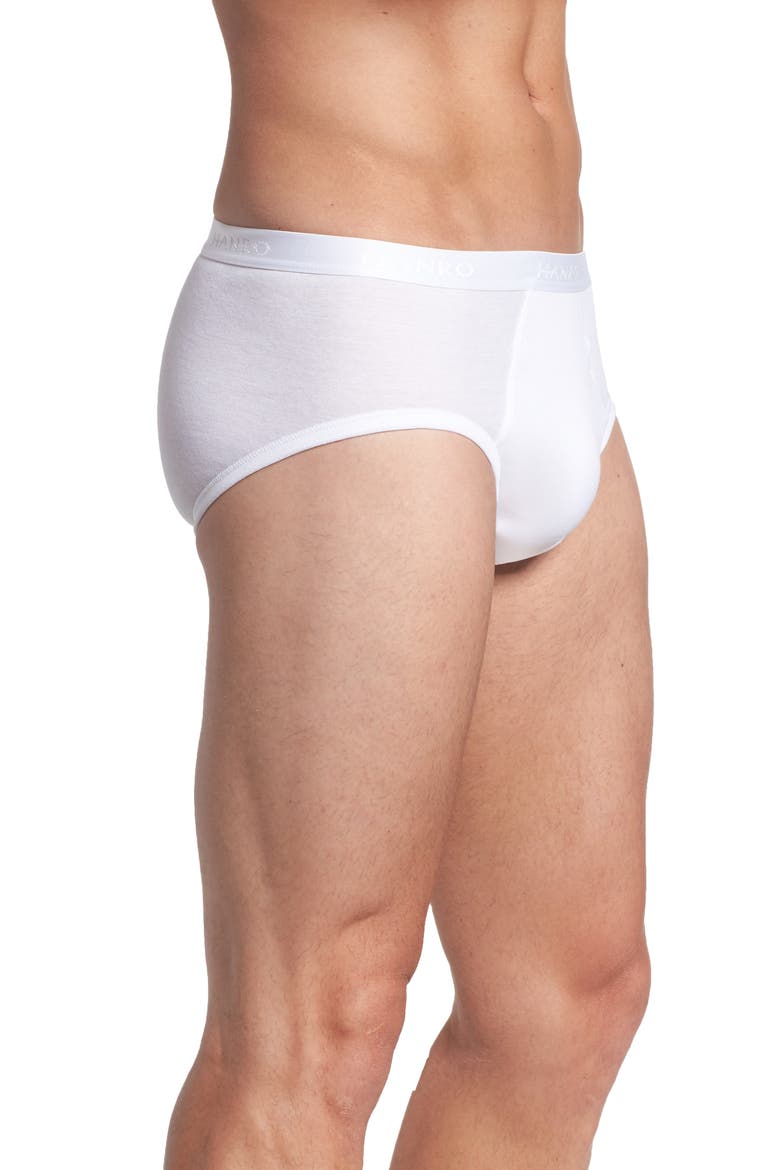 Cotton Pure Cotton Brief, Alternate, color, WHITE