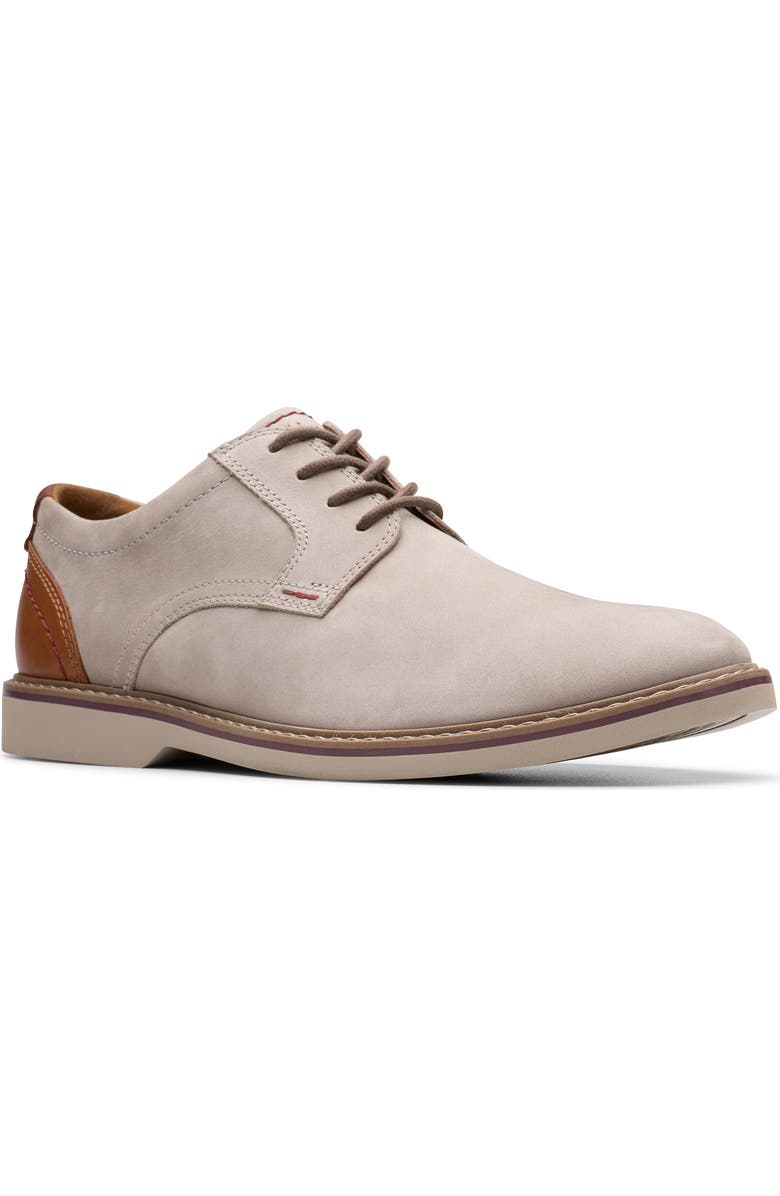Clarks<sup>®</sup> Radcliff Derby, Main, color, Light Grey Combo