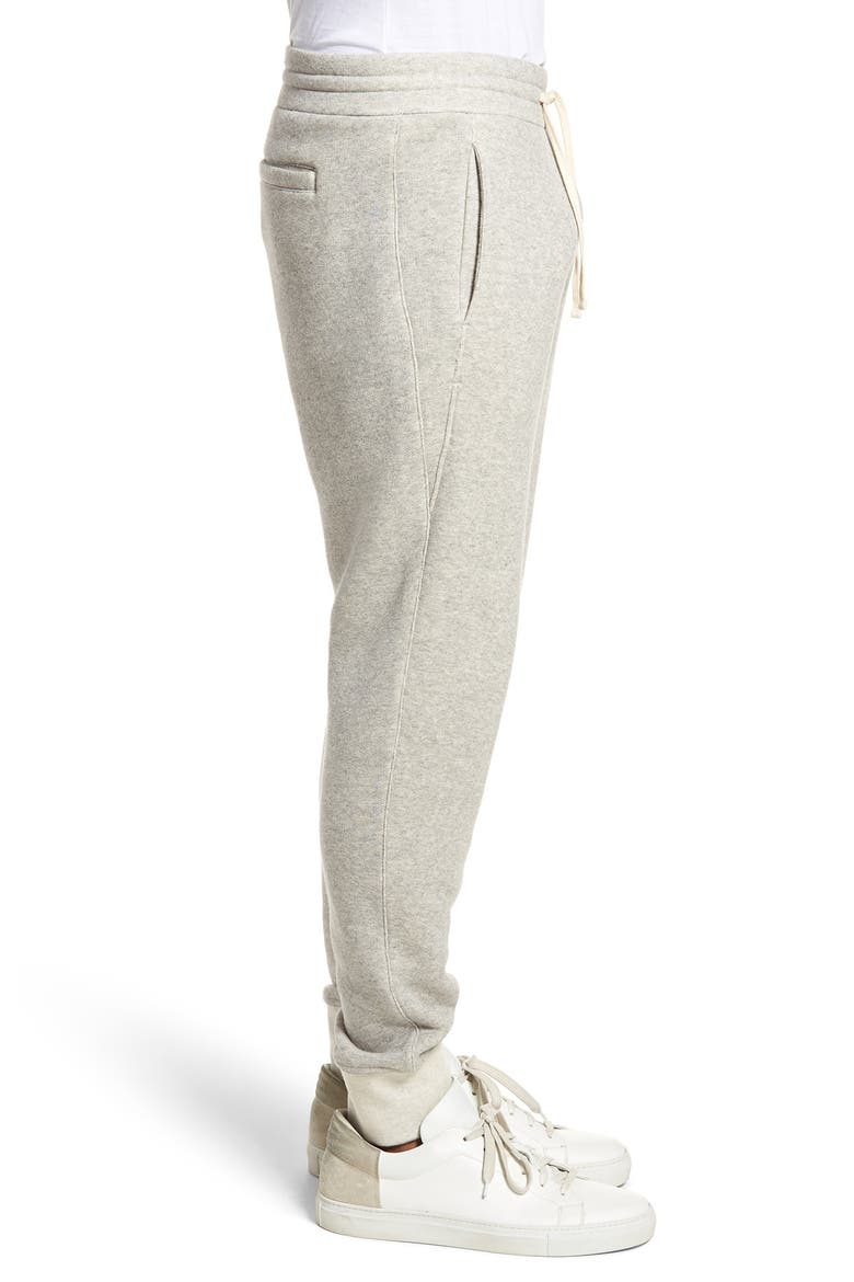 Plush Cotton Jogger Pants, Alternate, color, LIGHT HEATHER GREY