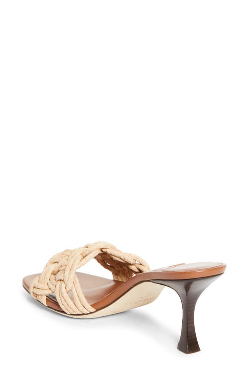 Jimmy Choo Chara 70 Raffia Heeled Mules In Gold