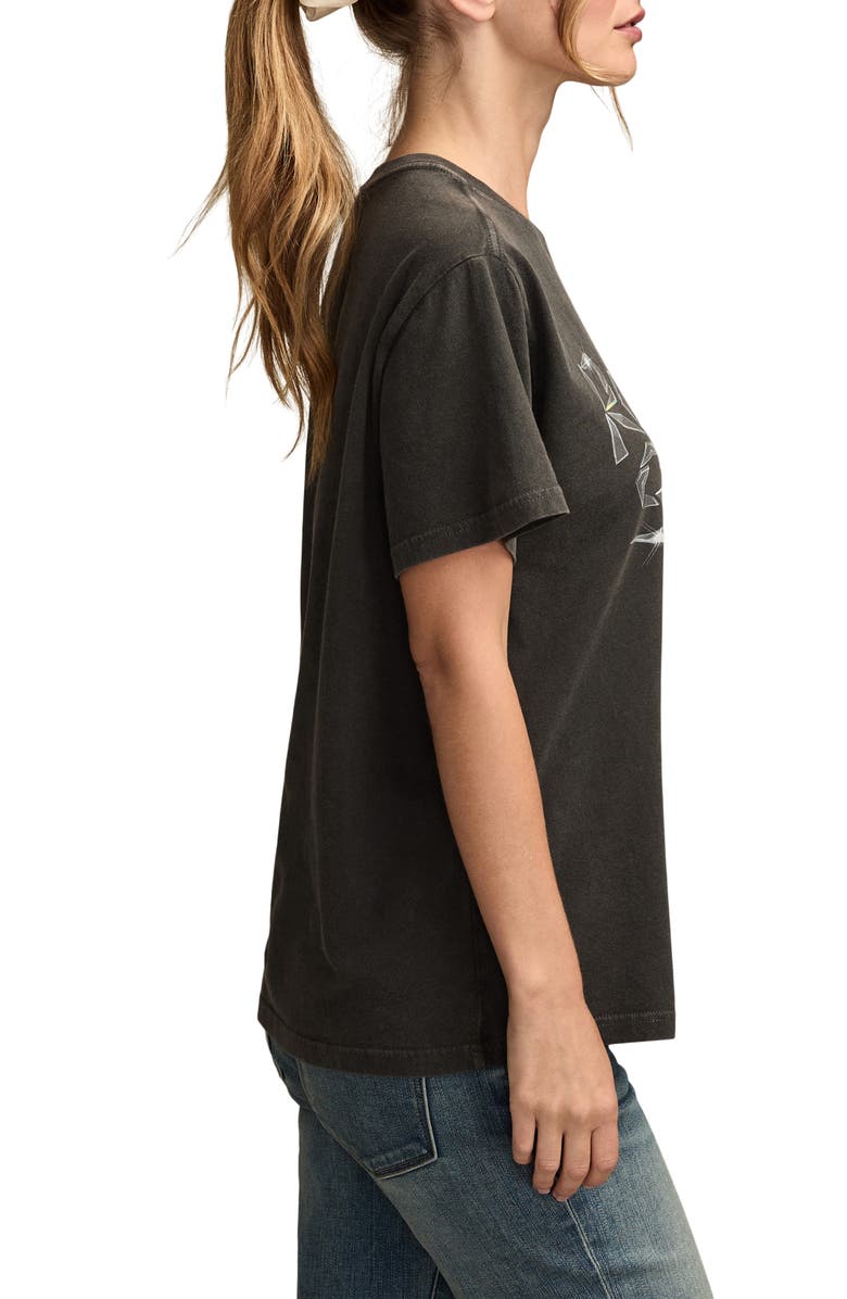 Lucky Brand Rolling Stones Graphic T-Shirt, Alternate, color, Jet Black